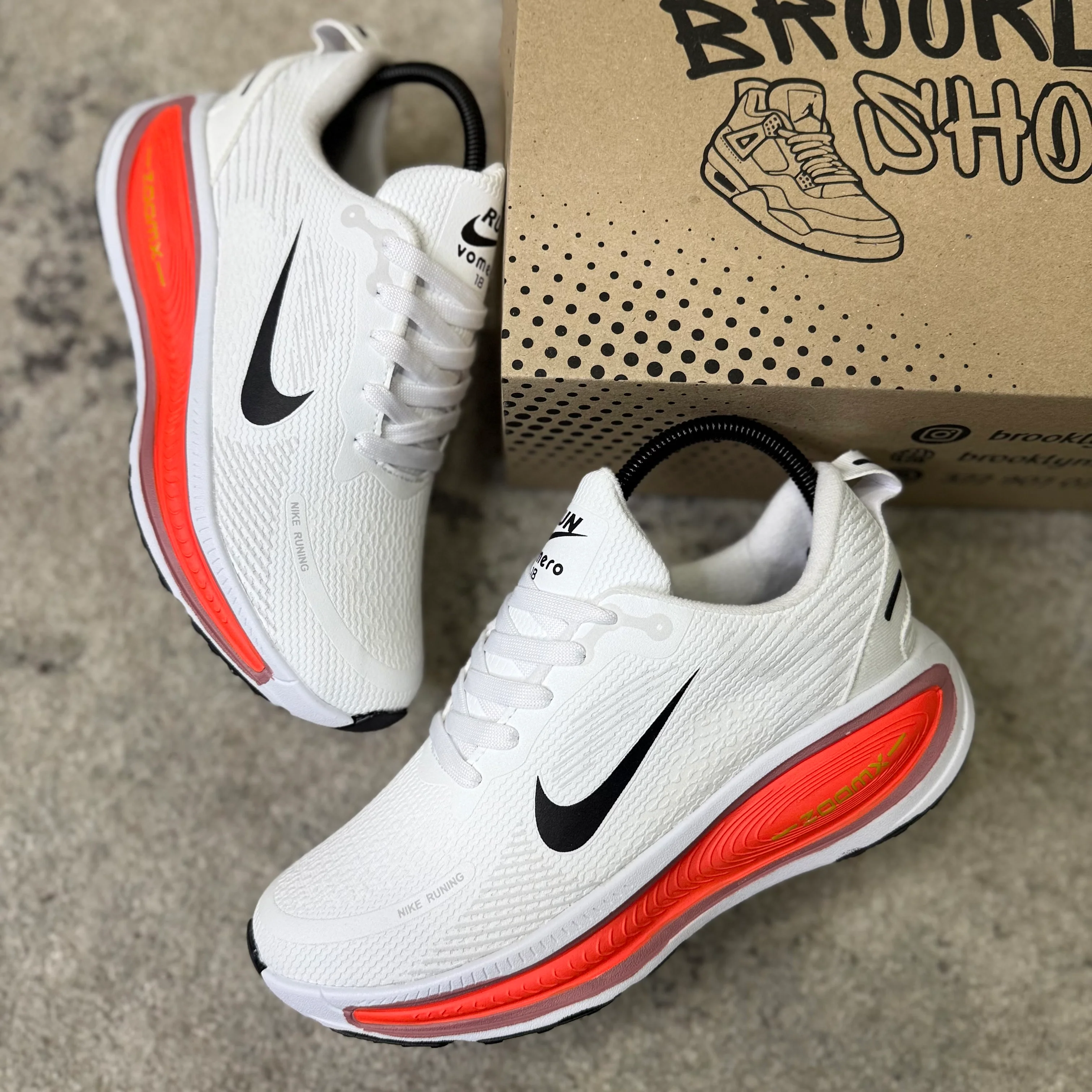 NIKE VOMERO 18 - BLANCO NARANJA - Image 5